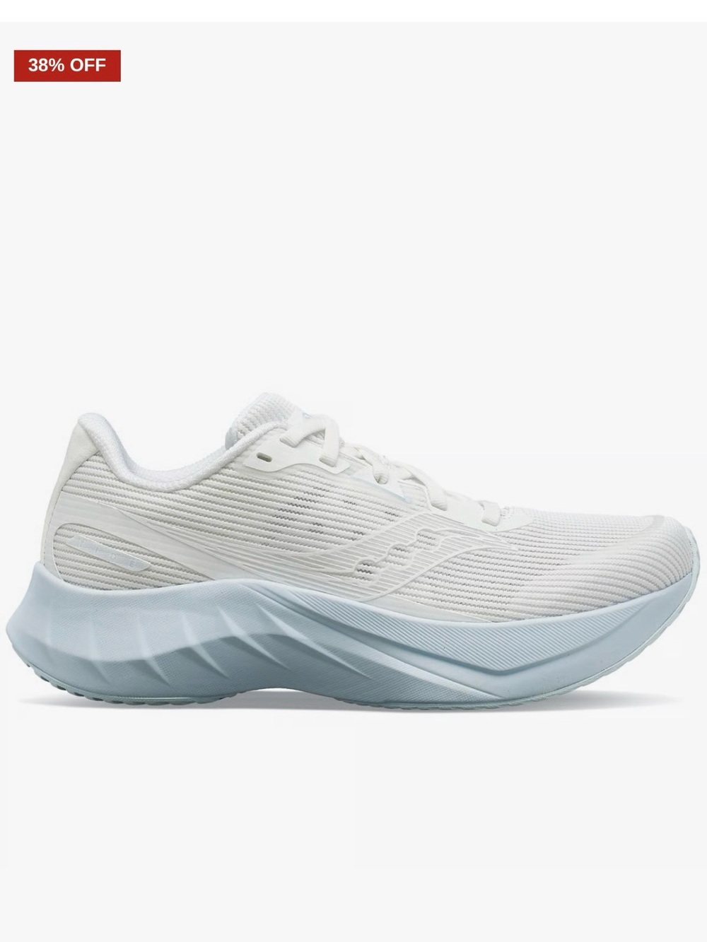 Saucony Women's White and Light Blue Running Sneaker